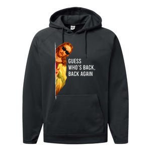 Guess Who's Back Back Again Happy Easter! Jesus Christ Performance Fleece Hoodie