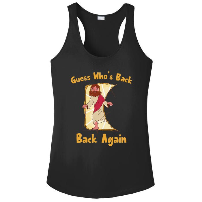 Guess Who's Back? Back Again Ladies PosiCharge Competitor Racerback Tank