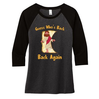 Guess Who's Back? Back Again Women's Tri-Blend 3/4-Sleeve Raglan Shirt