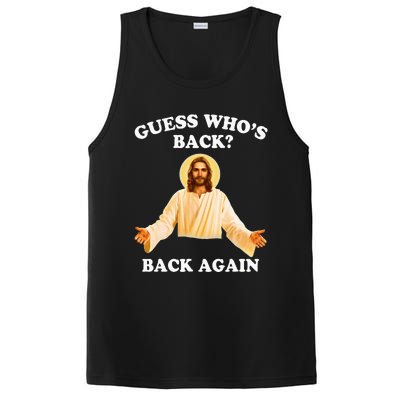 Guess Who's Back Back Again Happy Easter Jesus Christ PosiCharge Competitor Tank