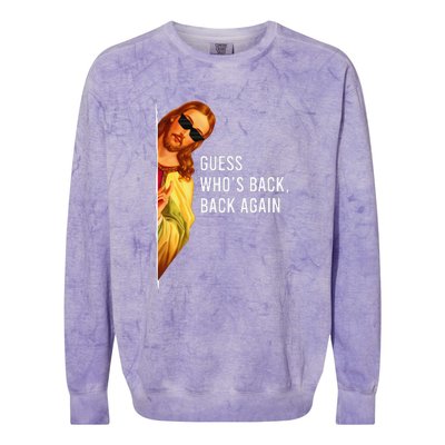 Guess Who's Back? Back Again Colorblast Crewneck Sweatshirt