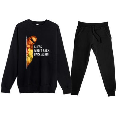 Guess Who's Back? Back Again Premium Crewneck Sweatsuit Set