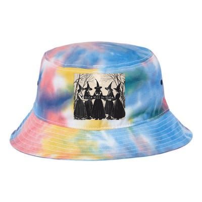 Girl Will Be Girl Witch Halloween Funny Witchy Vibes Women Tie Dye Newport Bucket Hat