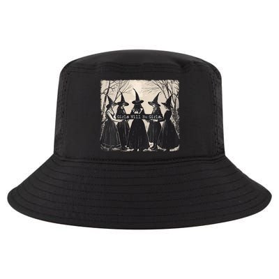 Girl Will Be Girl Witch Halloween Funny Witchy Vibes Women Cool Comfort Performance Bucket Hat