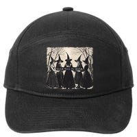 Girl Will Be Girl Witch Halloween Funny Witchy Vibes Women 7-Panel Snapback Hat