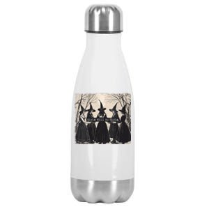 Girl Will Be Girl Witch Halloween Funny Witchy Vibes Women Stainless Steel Insulated Water Bottle