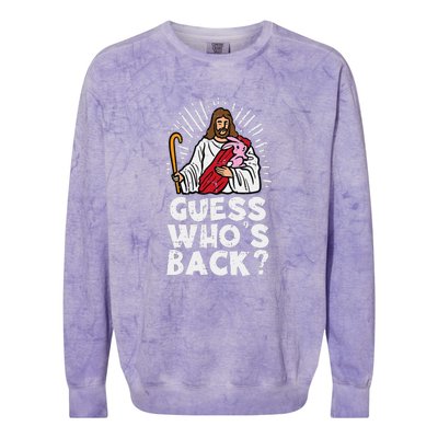 Guess Who's Back? Back Again Colorblast Crewneck Sweatshirt