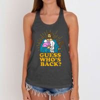 Guess Who's Back? Back Again Women's Knotted Racerback Tank