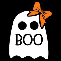 Ghost With Bow Boo Funny Halloween Costume Impact Tech Backpack