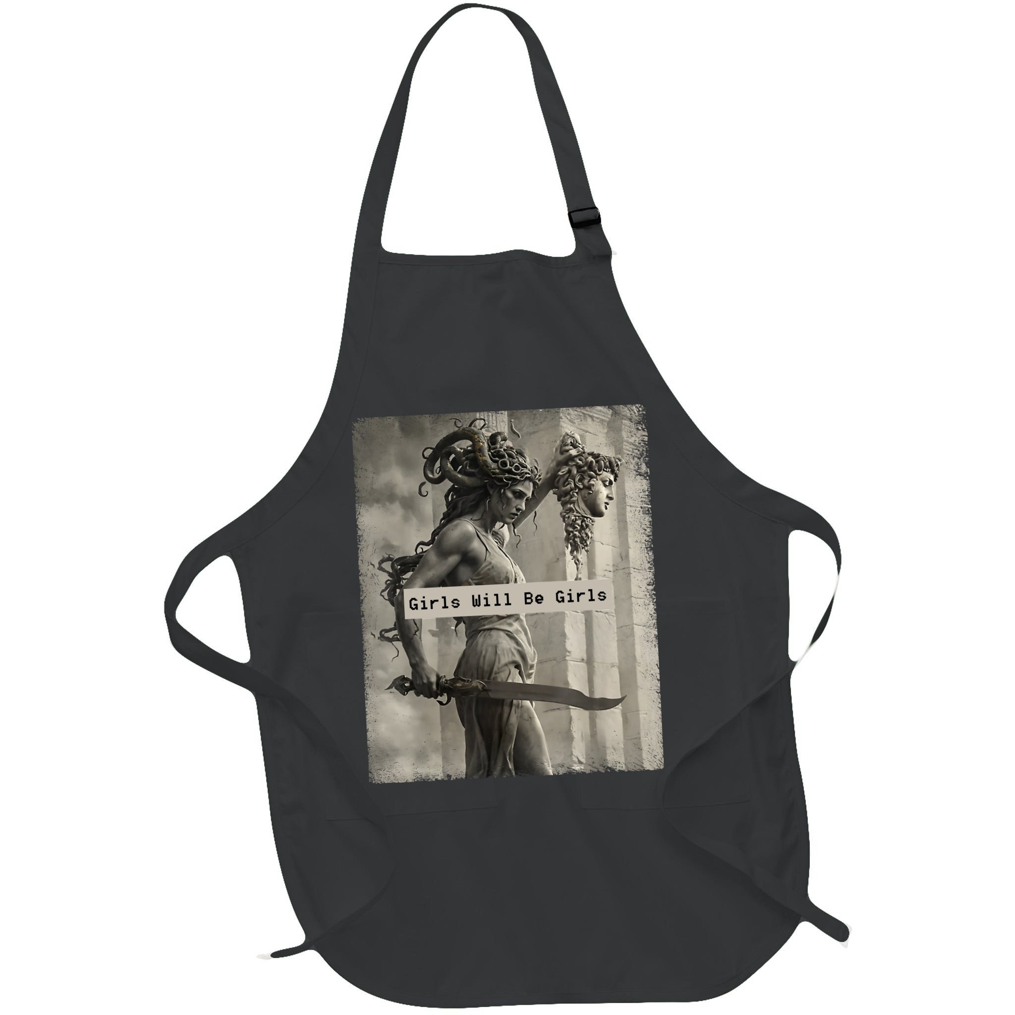 Girls Will Be Girls Medusa Feminist Apron