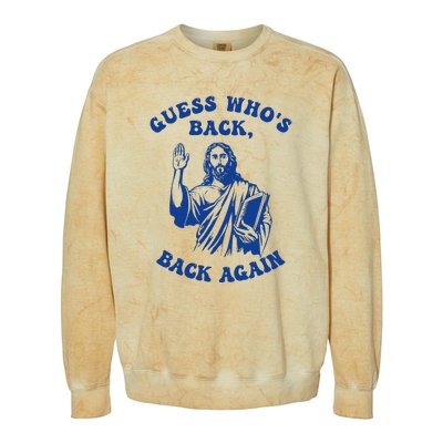 Guess Who's Back? Back Again Colorblast Crewneck Sweatshirt