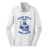 Guess Who's Back? Back Again Silk Touch Performance Long Sleeve Polo