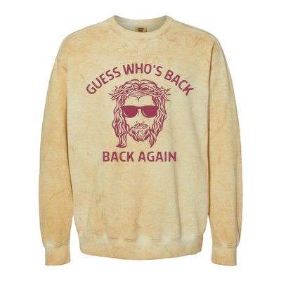 Guess Who's Back? Back Again Colorblast Crewneck Sweatshirt