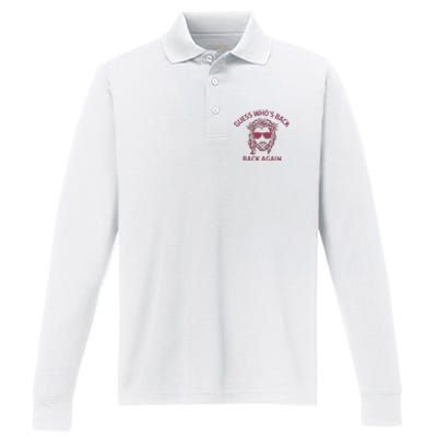 Guess Who's Back? Back Again Performance Long Sleeve Polo