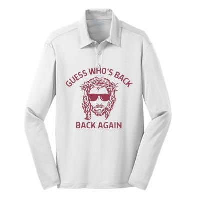 Guess Who's Back? Back Again Silk Touch Performance Long Sleeve Polo