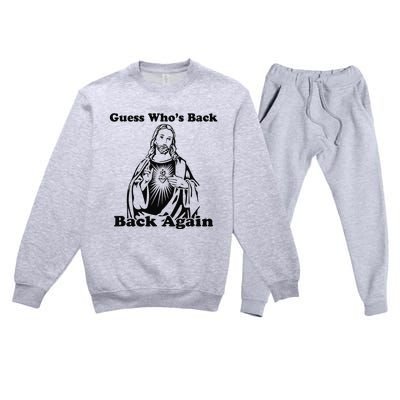 Guess Who's Back? Back Again Premium Crewneck Sweatsuit Set