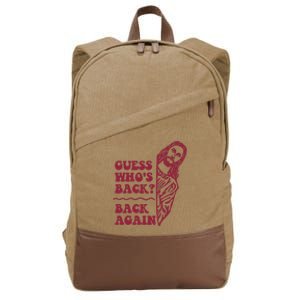 Guess Who's Back? Back Again Cotton Canvas Backpack