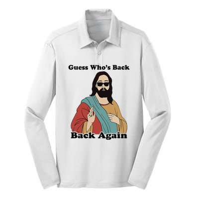 Guess Who's Back? Back Again Silk Touch Performance Long Sleeve Polo