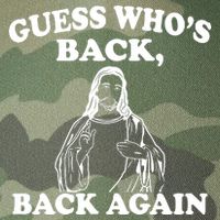 Guess Who's Back Again Funny Jesus Legacy Tie Dye Trucker Hat