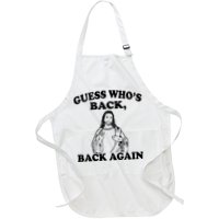 Guess Who's Back Again Funny Jesus Apron