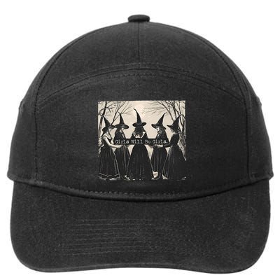 Girls Will Be Girls Halloween Witch 7-Panel Snapback Hat