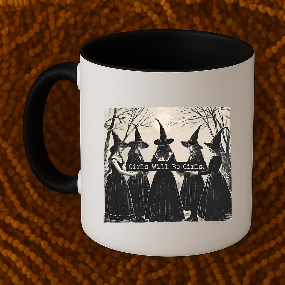 Girls Will Be Girls Halloween Witch Mug