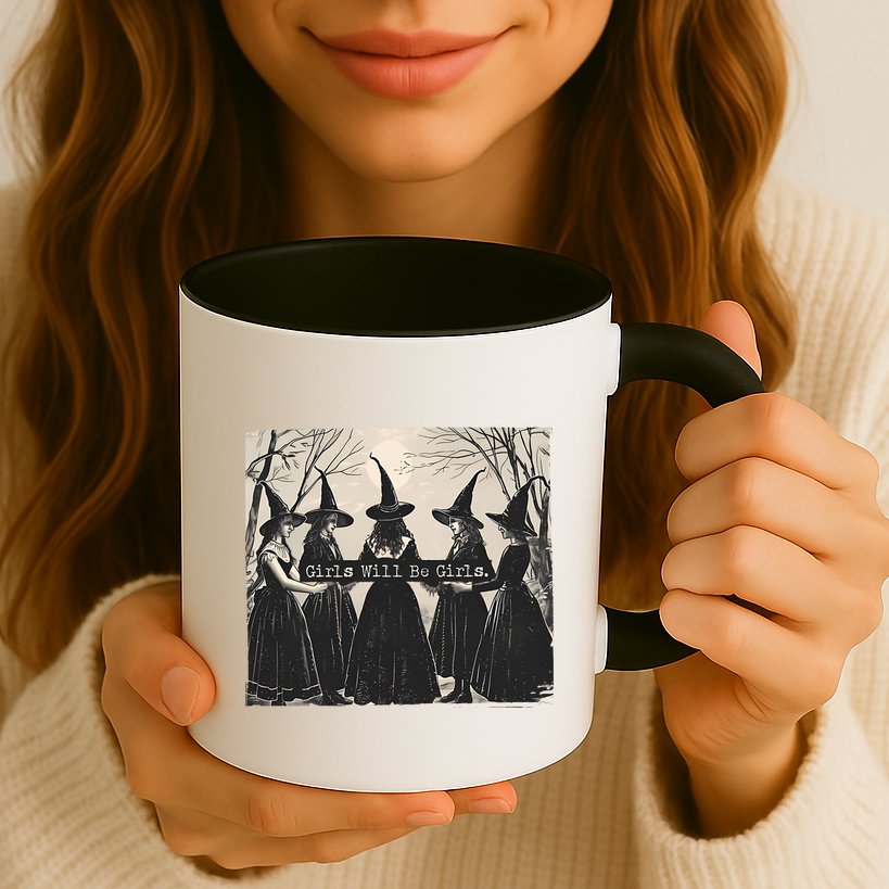 Girls Will Be Girls Halloween Witch Mug
