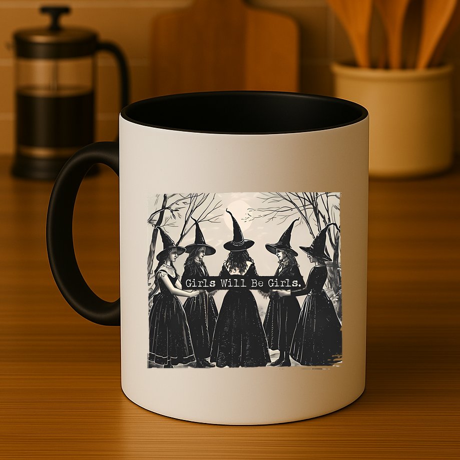 Girls Will Be Girls Halloween Witch Mug