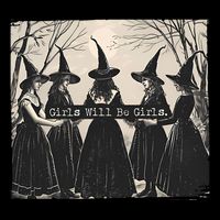Girls Will Be Girls Halloween Witch Womens Tank Top