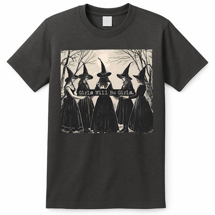 Girls Will Be Girls Halloween Witch T-Shirt