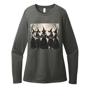 Girls Will Be Girls Halloween Witch Womens CVC Long Sleeve Shirt