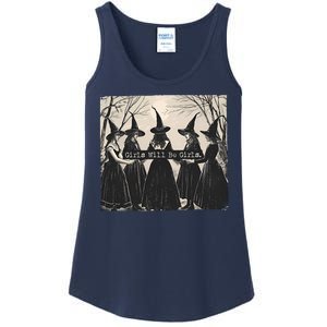 Girls Will Be Girls Halloween Witch Ladies Essential Tank