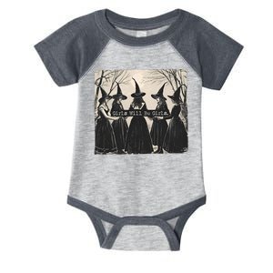 Girls Will Be Girls Halloween Witch Infant Baby Jersey Bodysuit