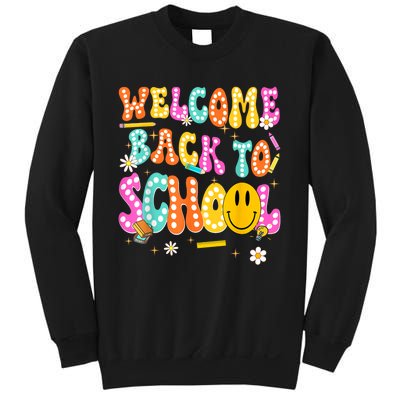 Groovy Welcome Back To School Teachers Sweatshirt