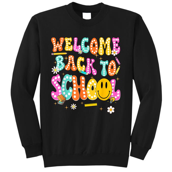 Groovy Welcome Back To School Teachers Sweatshirt