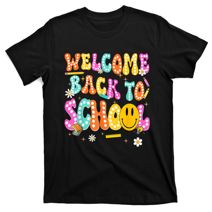 Groovy Welcome Back To School Teachers T-Shirt