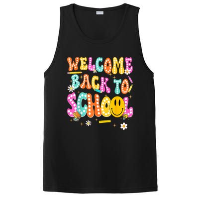 Groovy Welcome Back To School Teachers PosiCharge Competitor Tank