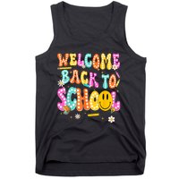 Groovy Welcome Back To School Teachers Tank Top