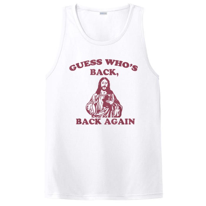 Guess Who's Back? Back Again Happy Easter! Jesus Christ PosiCharge Competitor Tank