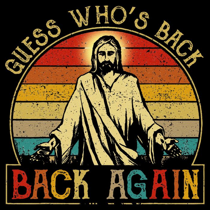 Guess Whos Back Jesus Easter Funny Religious Sustainable Bucket Hat