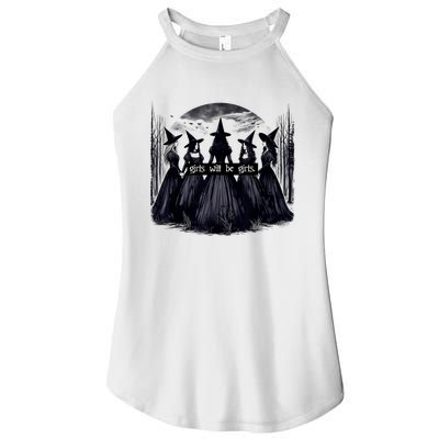 Girl Will Be Witch Halloween Funny Witchy Vibes Women’s Perfect Tri Rocker Tank