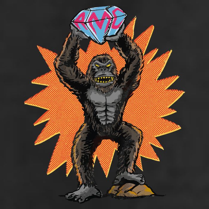 Gorilla With Big Diamond Adult Drive Performance Visor