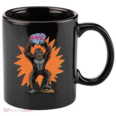 Gorilla With Big Diamond 11oz C Handle Ceramic Mug