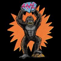 Gorilla With Big Diamond Zip Tote Bag