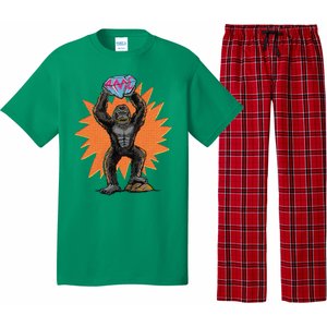 Gorilla With Big Diamond Pajama Set