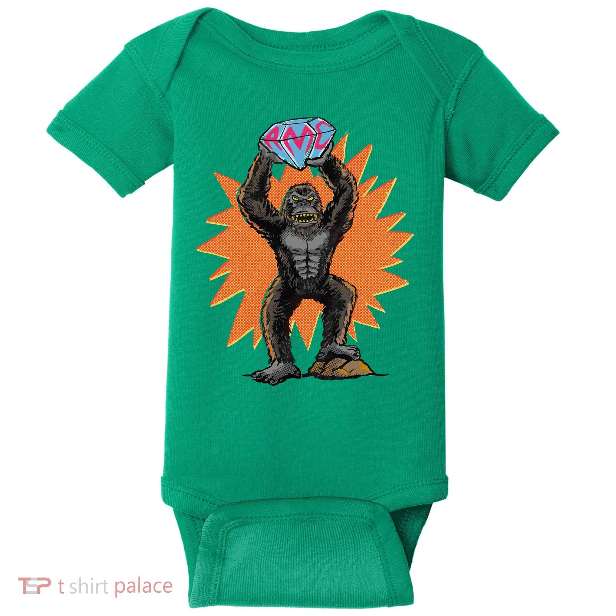Gorilla With Big Diamond Baby Bodysuit