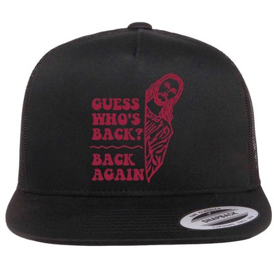 Guess Who's Back Back Again Happy Easter! Jesus Christian Flat Bill Trucker Hat