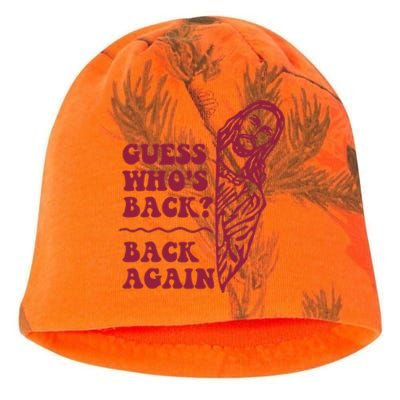 Guess Who's Back Back Again Happy Easter! Jesus Christian Kati - Camo Knit Beanie