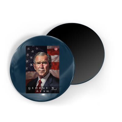 George W. Bush 43rd President Of The United States Portrait Magnet