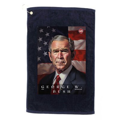 George W. Bush 43rd President Of The United States Portrait Golf Towel